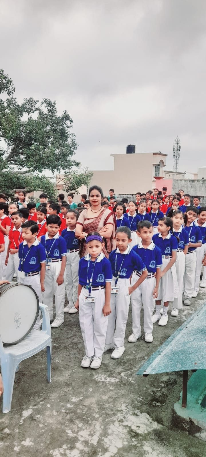 शिक्षकों के साथ प्रार्थना सभा